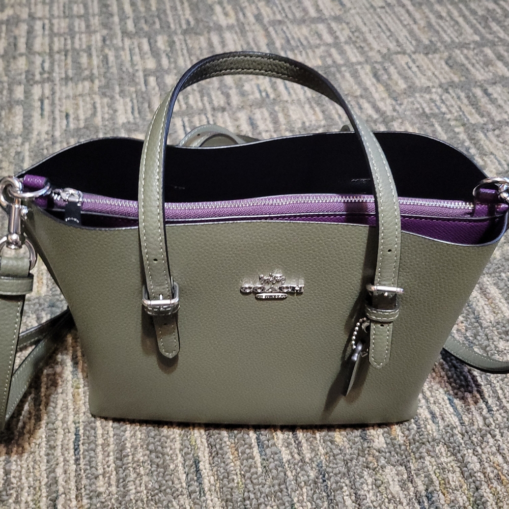 Coach Mollie 25 Green and Purple
